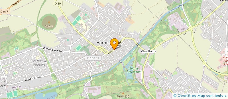 localisation de l'entreprise HIZ COIFF  HARNES