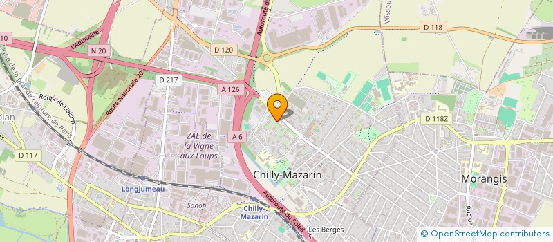localisation de l'entreprise HIZAYA à CHILLY-MAZARIN