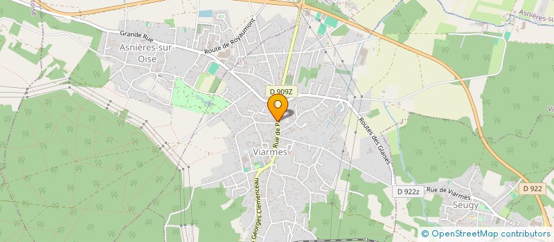 localisation de l'entreprise HJ COUVERTURE  VIARMES