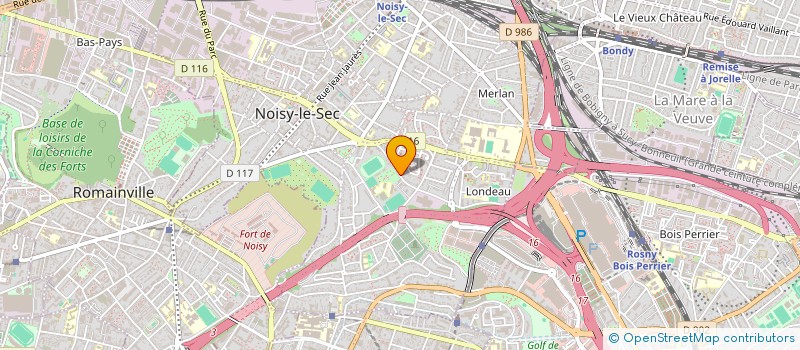 localisation de l'entreprise HJ LOGISTICS à NOISY-LE-SEC