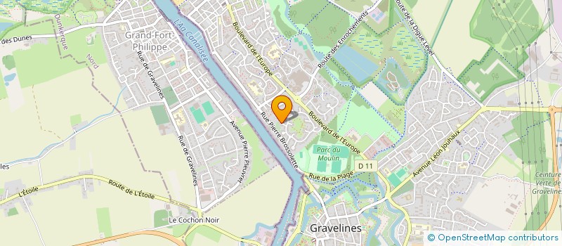 localisation de l'entreprise HJ MENUISERIES à GRAVELINES