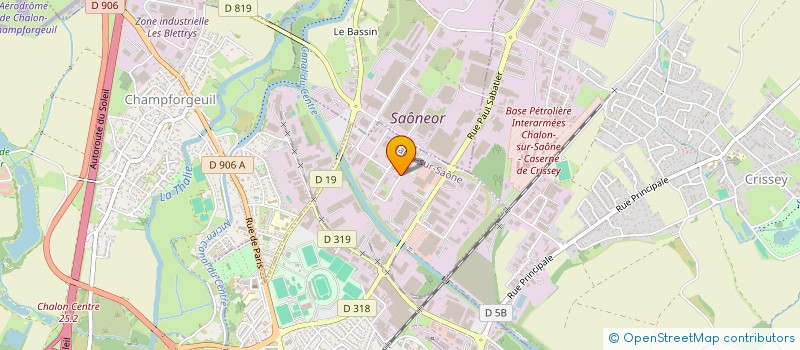 localisation de l'entreprise HJ2J à CHALON-SUR-SAONE