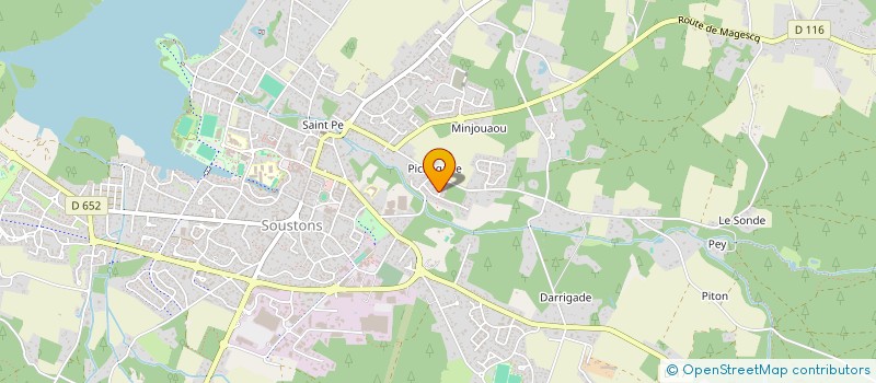 localisation de l'entreprise HJA  SOUSTONS