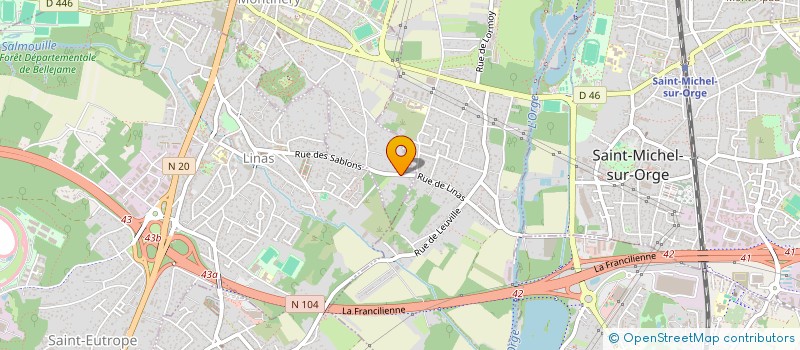 localisation de l'entreprise HJACI  MONTLHERY