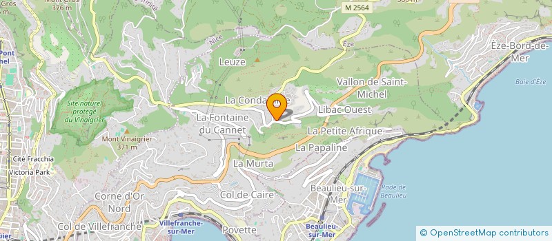 localisation de l'entreprise HJAF à VILLEFRANCHE-SUR-MER
