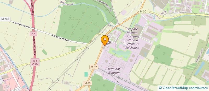 localisation de l'entreprise HJC EUROPE à REICHSTETT