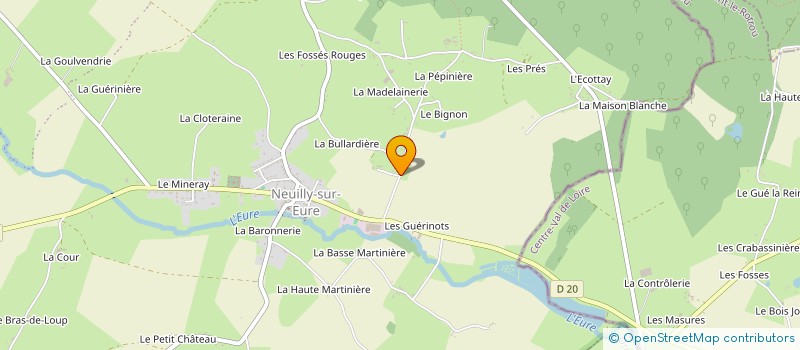 localisation de l'entreprise HJC IMMO à LONGNY LES VILLAGES