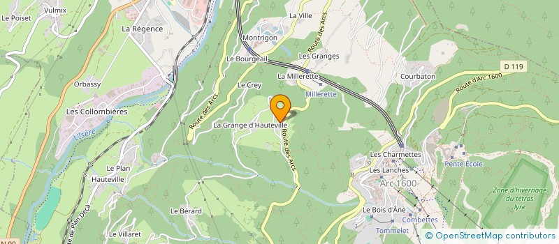 localisation de l'entreprise HJC INVEST à BOURG-SAINT-MAURICE