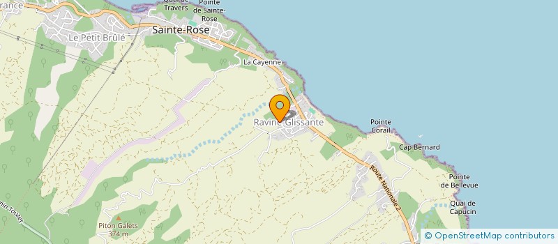 localisation de l'entreprise HJC TRAVAUX à SAINTE-ROSE