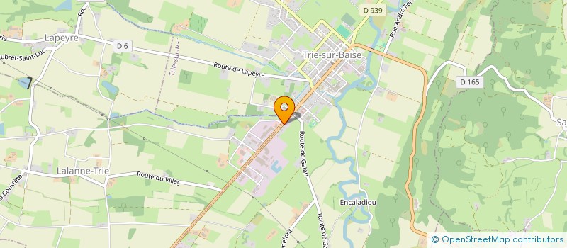 localisation de l'entreprise HJD  TRIE-SUR-BAISE