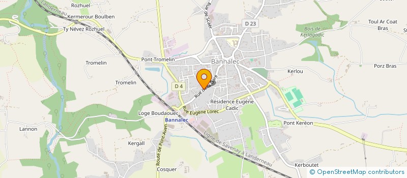 localisation de l'entreprise HJD2  BANNALEC