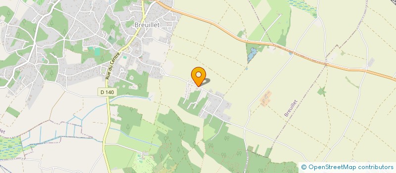 localisation de l'entreprise HJM  BREUILLET