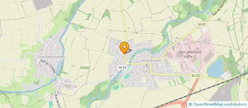 localisation de l'entreprise HJM-IMMO  HOLTZHEIM