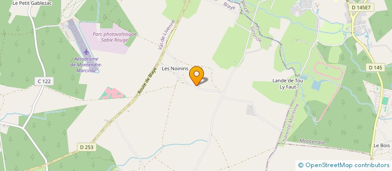 localisation de l'entreprise HJMD  DONNEZAC