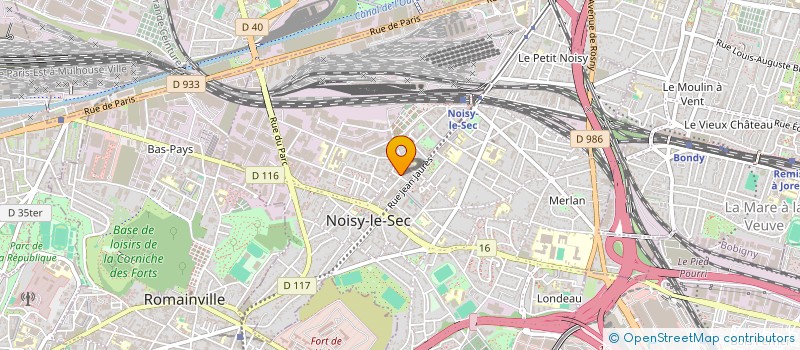 localisation de l'entreprise HJME à NOISY-LE-SEC