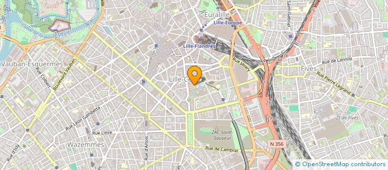 localisation de l'entreprise HJP à LILLE