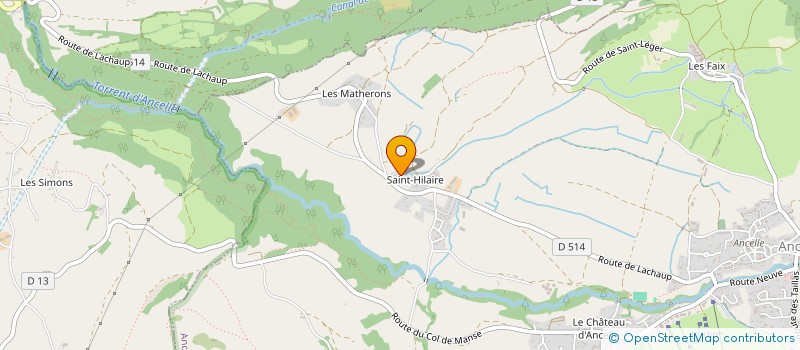 localisation de l'entreprise HJP  SAINT-LEGER-LES-MELEZES