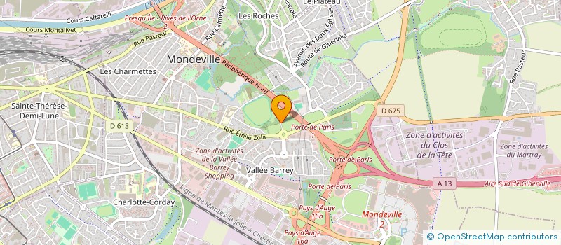 localisation de l'entreprise HJP  MONDEVILLE