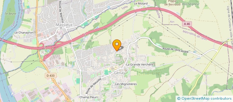 localisation de l'entreprise HJPM  GENAY