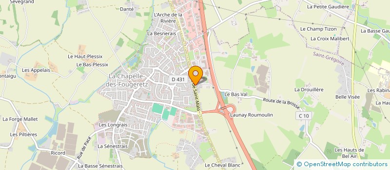 localisation de l'entreprise HJPP  SAINT-GREGOIRE