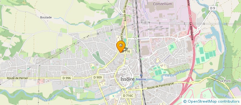 localisation de l'entreprise HJS  ISSOIRE