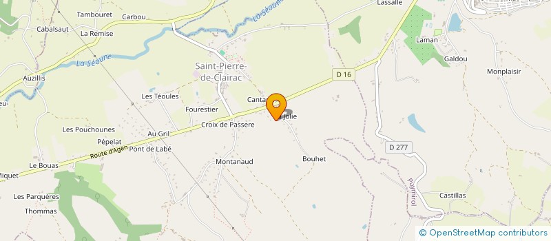 localisation de l'entreprise HJSV  SAINT-PIERRE-DE-CLAIRAC