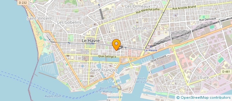 localisation de l'entreprise HK à LE HAVRE