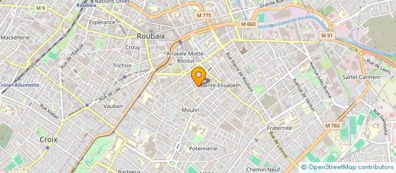 localisation de l'entreprise HK  ROUBAIX