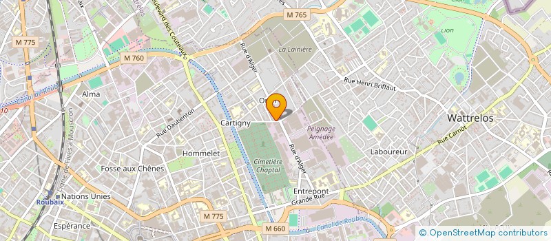 localisation de l'entreprise HK-82 à ROUBAIX