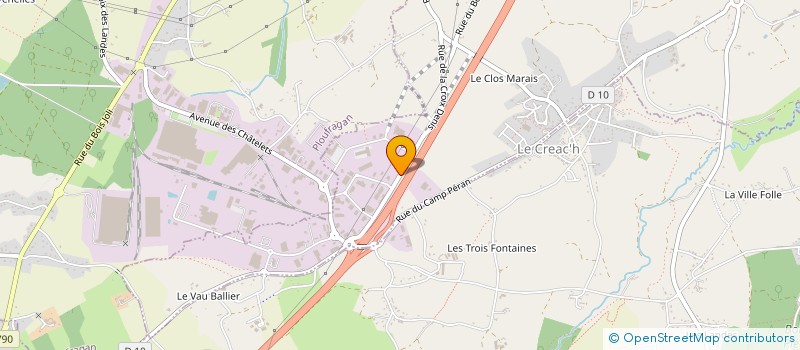 localisation de l'entreprise HK à TREGUEUX