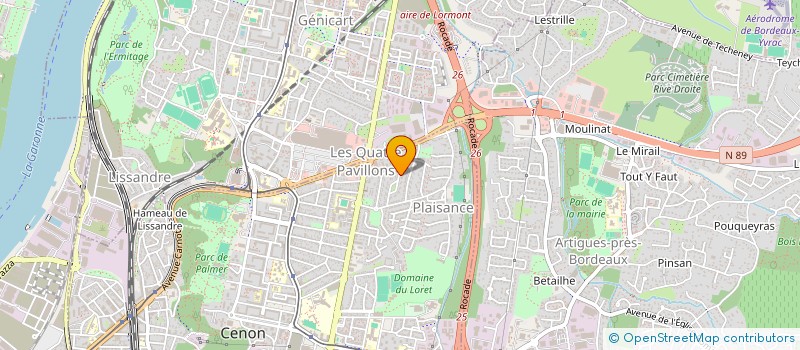 localisation de l'entreprise HK  CENON