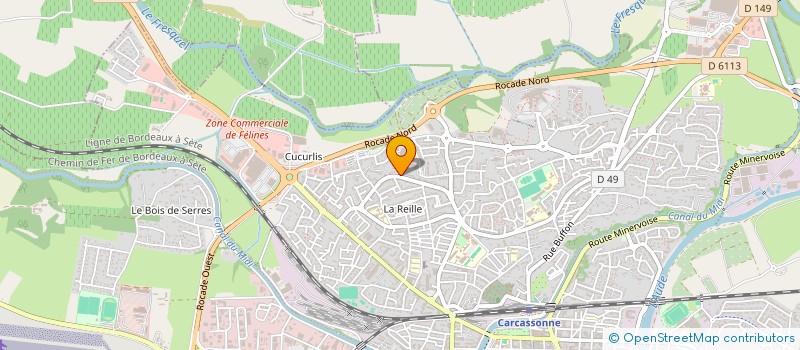 localisation de l'entreprise HK à CARCASSONNE