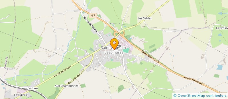 localisation de l'entreprise HK  SAINT-GERMAIN-LESPINASSE