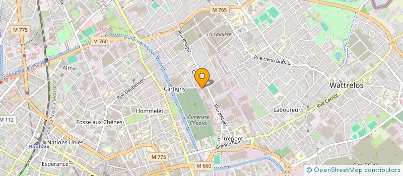 localisation de l'entreprise HK ASSIST  ROUBAIX