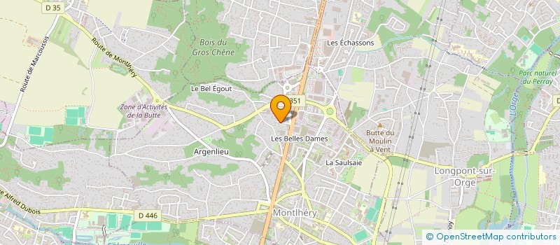 localisation de l'entreprise HK ASSISTANCE à MONTLHERY