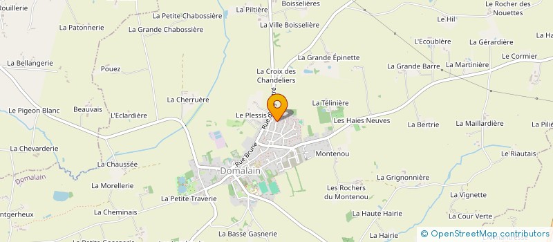 localisation de l'entreprise HK BRODERIE  ARGENTRE-DU-PLESSIS