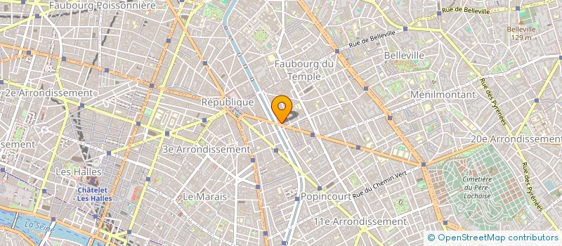 localisation de l'entreprise HK COMPANY  PARIS