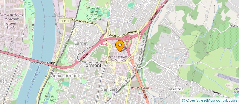 localisation de l'entreprise HK CONSTRUCTION  LORMONT