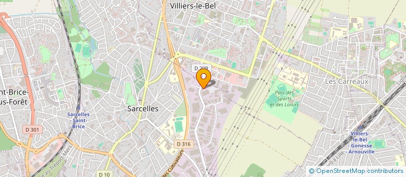 localisation de l'entreprise HK CONSTRUCTION à SARCELLES