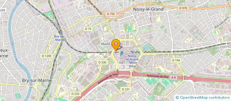 localisation de l'entreprise HK CONSULTING  NOISY-LE-GRAND