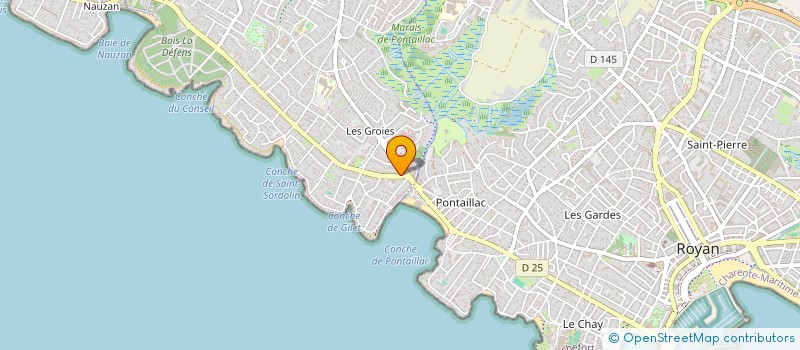 localisation de l'entreprise HK DISTRIBUTION  VAUX-SUR-MER