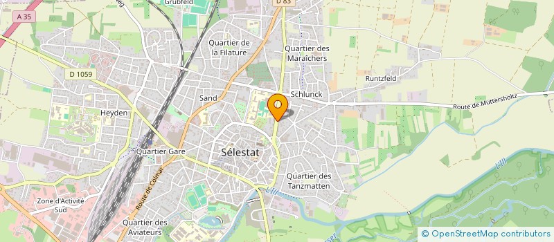 localisation de l'entreprise HK HOLDING  SELESTAT