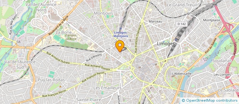 localisation de l'entreprise HK IMMO à LIMOGES