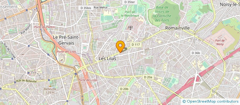 localisation de l'entreprise HK-IMMOBILIER à LES LILAS