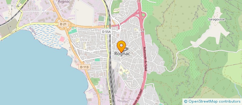 localisation de l'entreprise HK.INVEST HOLDING  ROGNAC