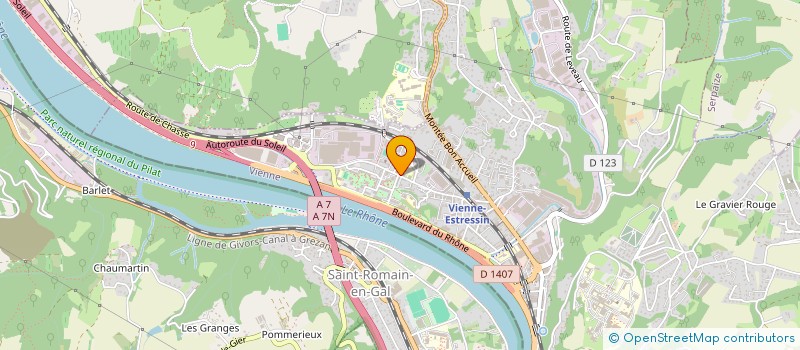 localisation de l'entreprise HK LOCATION à VIENNE