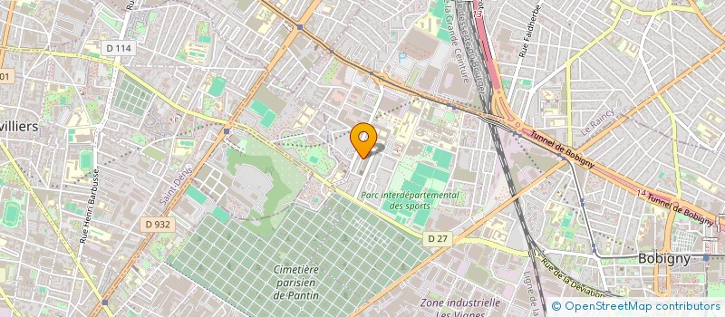 localisation de l'entreprise HK NET & SERVICES ASSOCIES  BOBIGNY