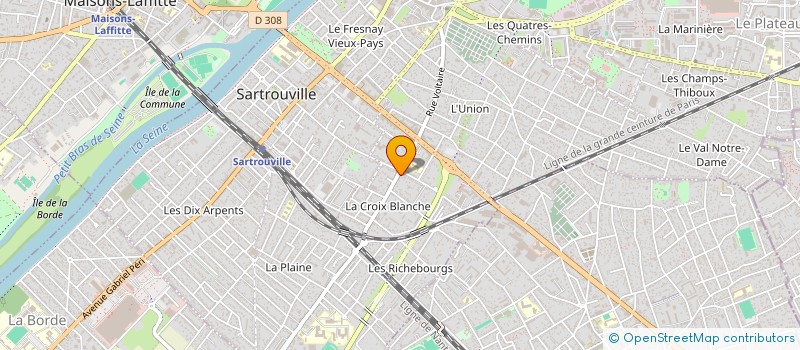 localisation de l'entreprise HK PREVENTION à SARTROUVILLE