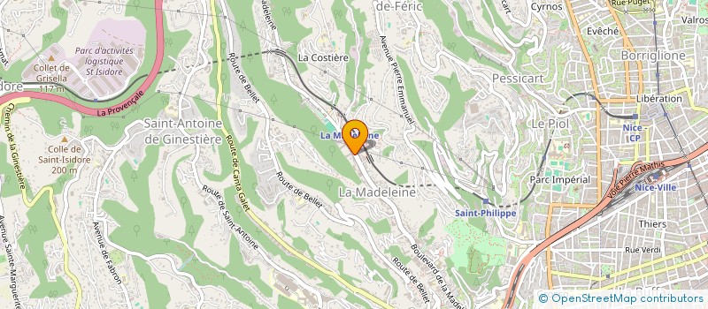 localisation de l'entreprise HK PRIMEURS à NICE