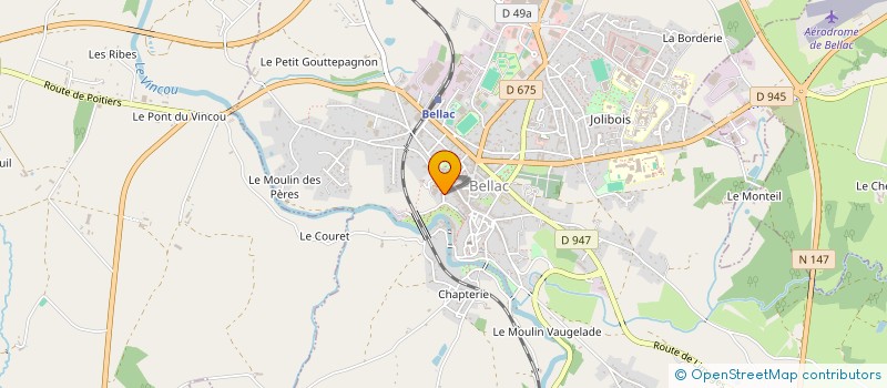 localisation de l'entreprise HK RAIG à BELLAC